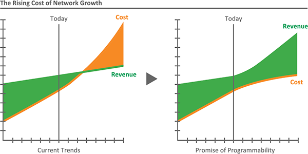 The Rising Cost of Network Growth