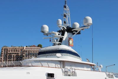 The White Rose of Drachs, one of the world’s most iconic yachts, is outfitted with the Kymeta KyWay terminal today.