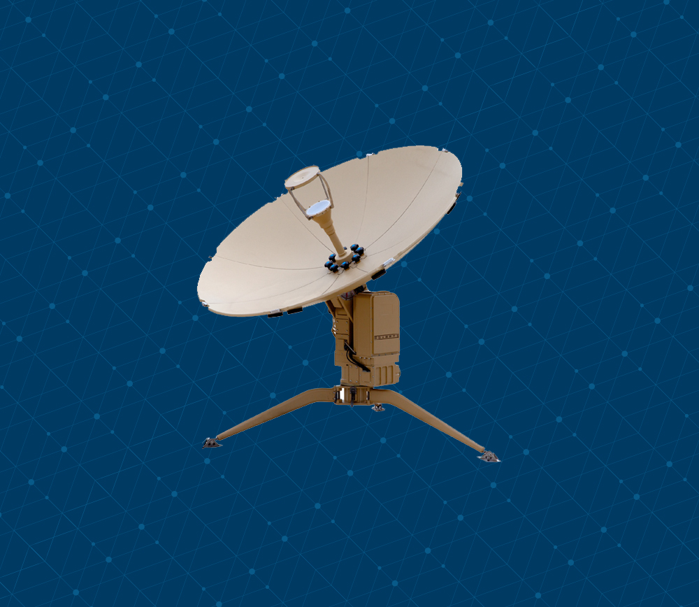 Agilis Parabolic Manpack Satellite Terminal