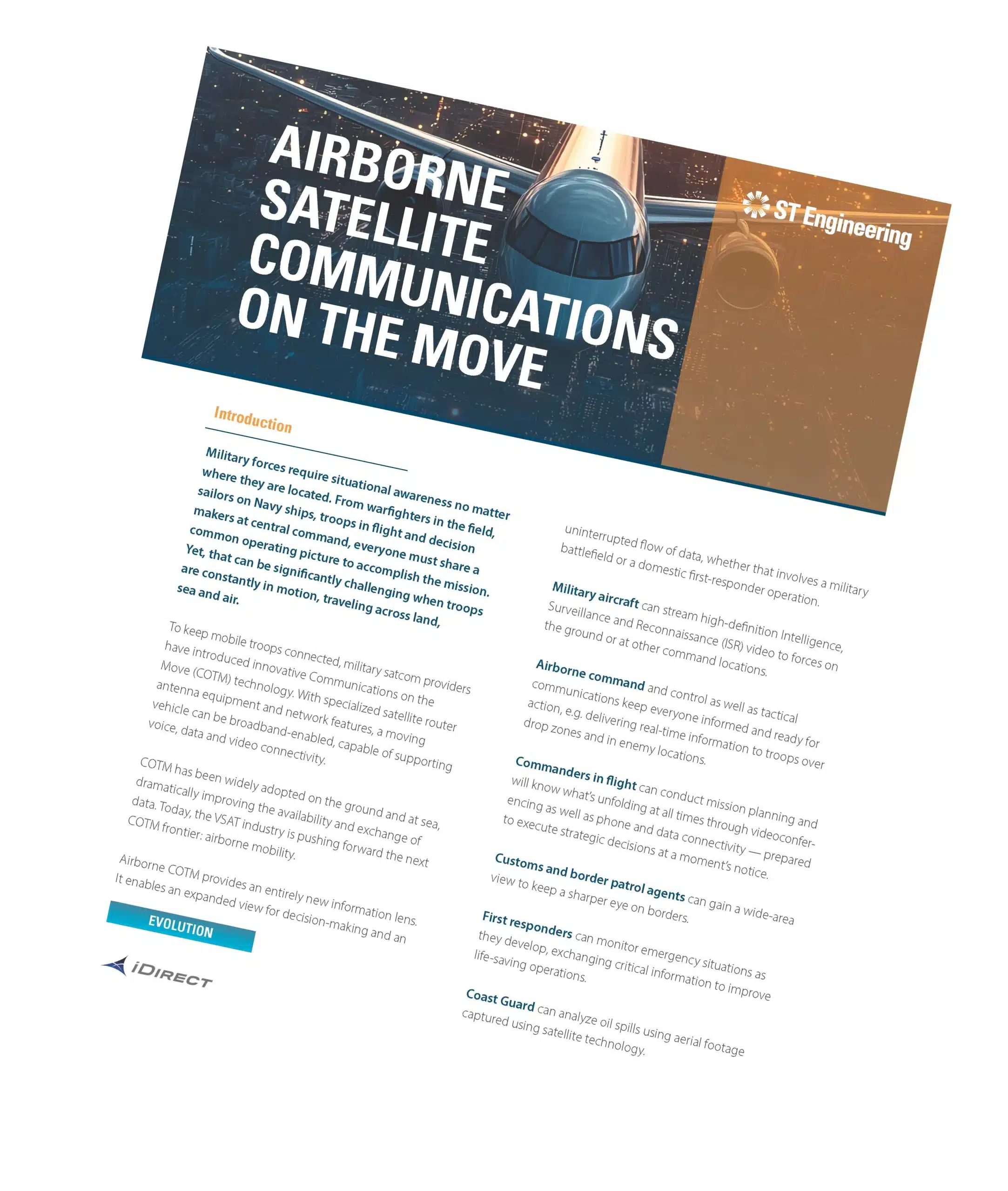 Solution Overview GovDef Airborne COTM EvolutionDef