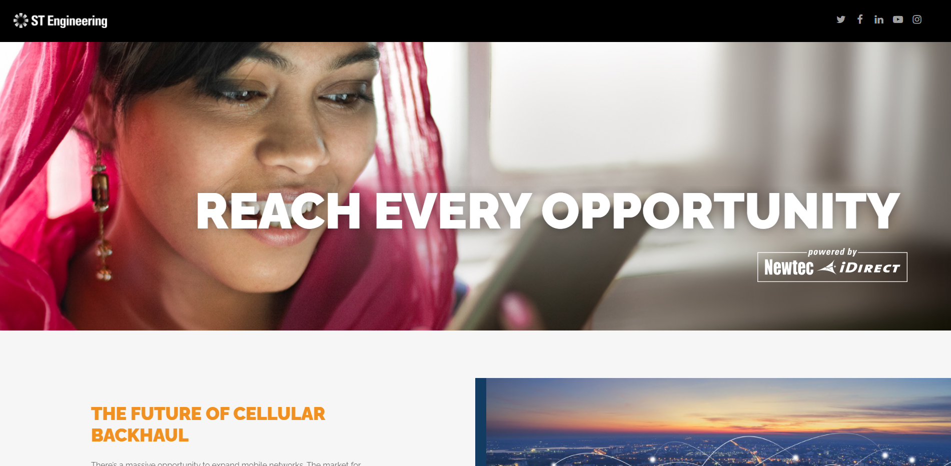 Reach Every Opportunity - Cell Backhaul Microsite