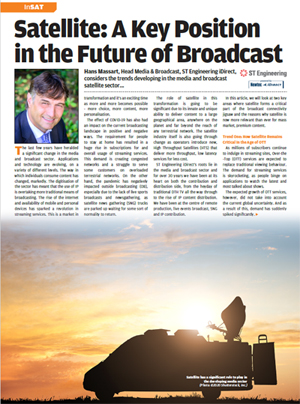 Satellite: A Key Position in the Future of Broadcast