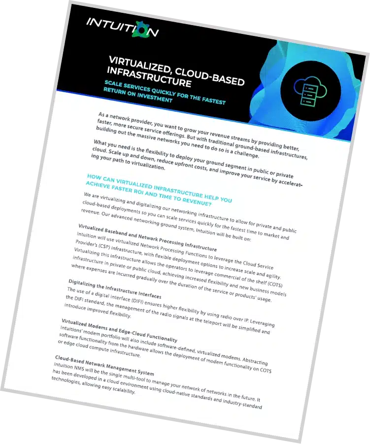 Virtualized, cloud-based infrastructure. Download the Capability Brief today.