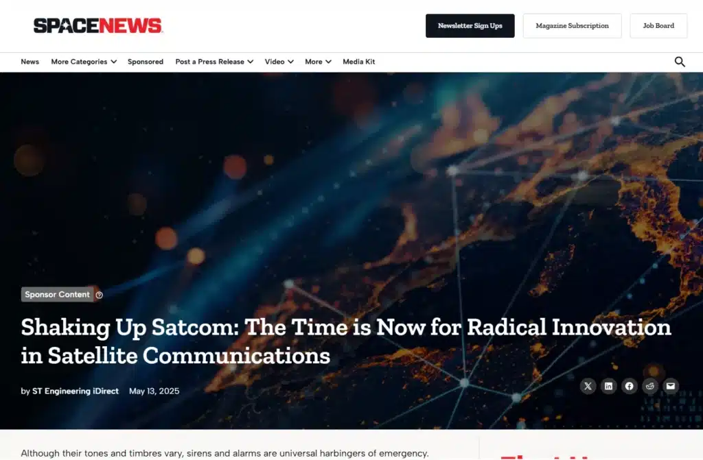 Shaking Up Satcom