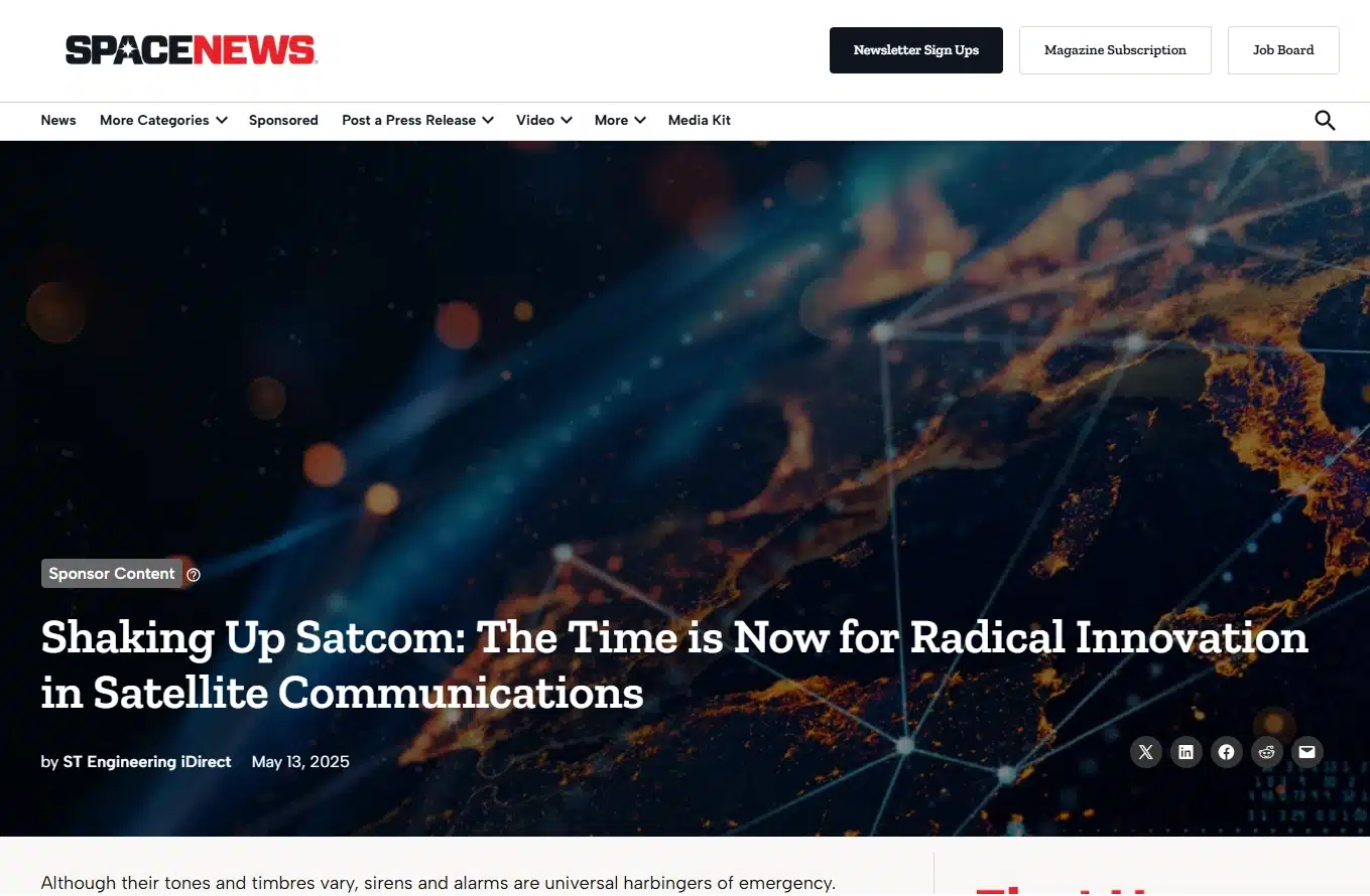 Shaking Up Satcom