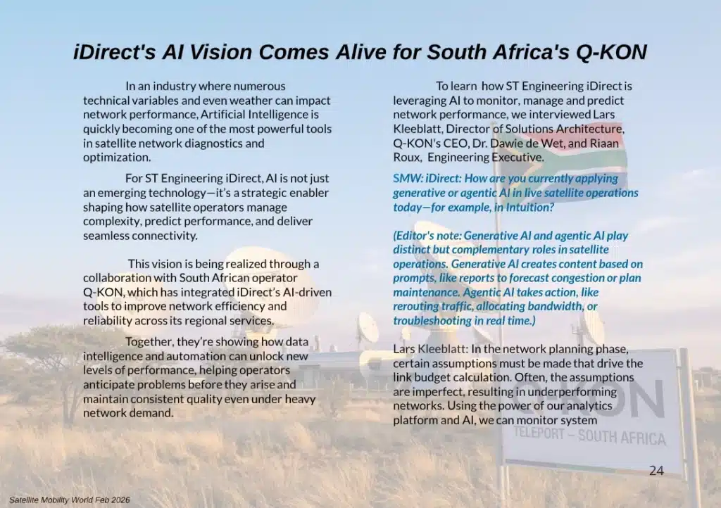 iDirect's AI Vision Comes Alive for South Africa's Q-KON