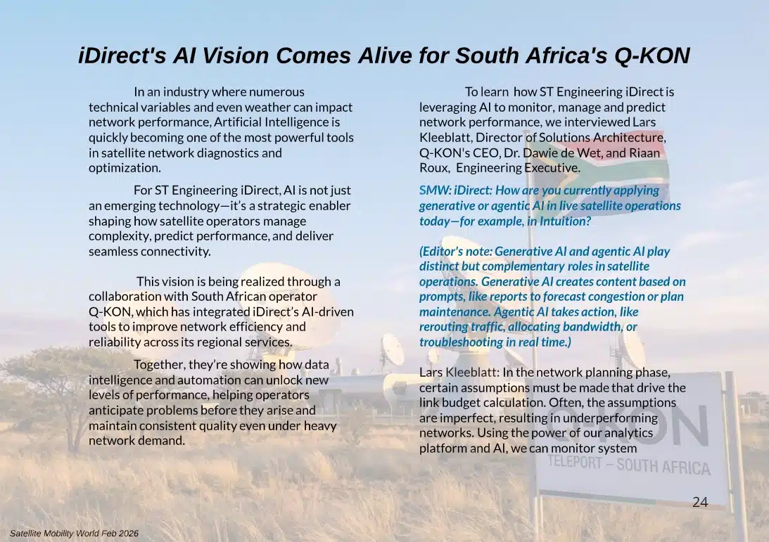 iDirect's AI Vision Comes Alive for South Africa's Q-KON