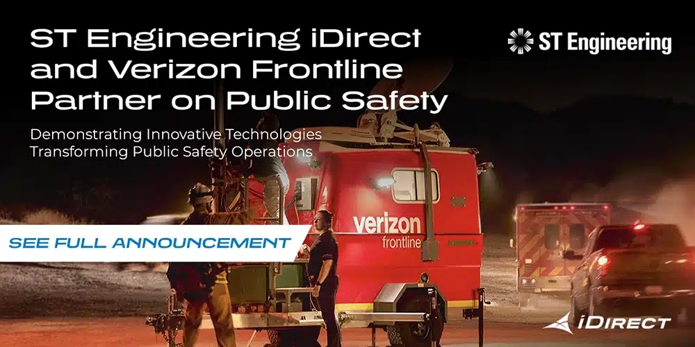 ST Engineering iDirect and Verizon Frontline Partner on Public Safety